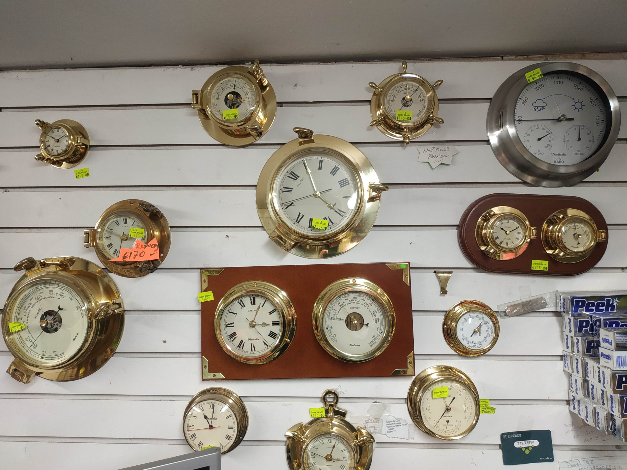 Cork Brass Nautical Clocks